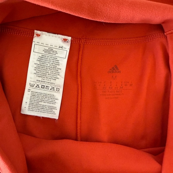 Orange Adidas Leggings size M - Picture 3 of 3